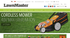 Desktop Screenshot of lawnmaster.com