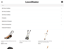 Tablet Screenshot of lawnmaster.com